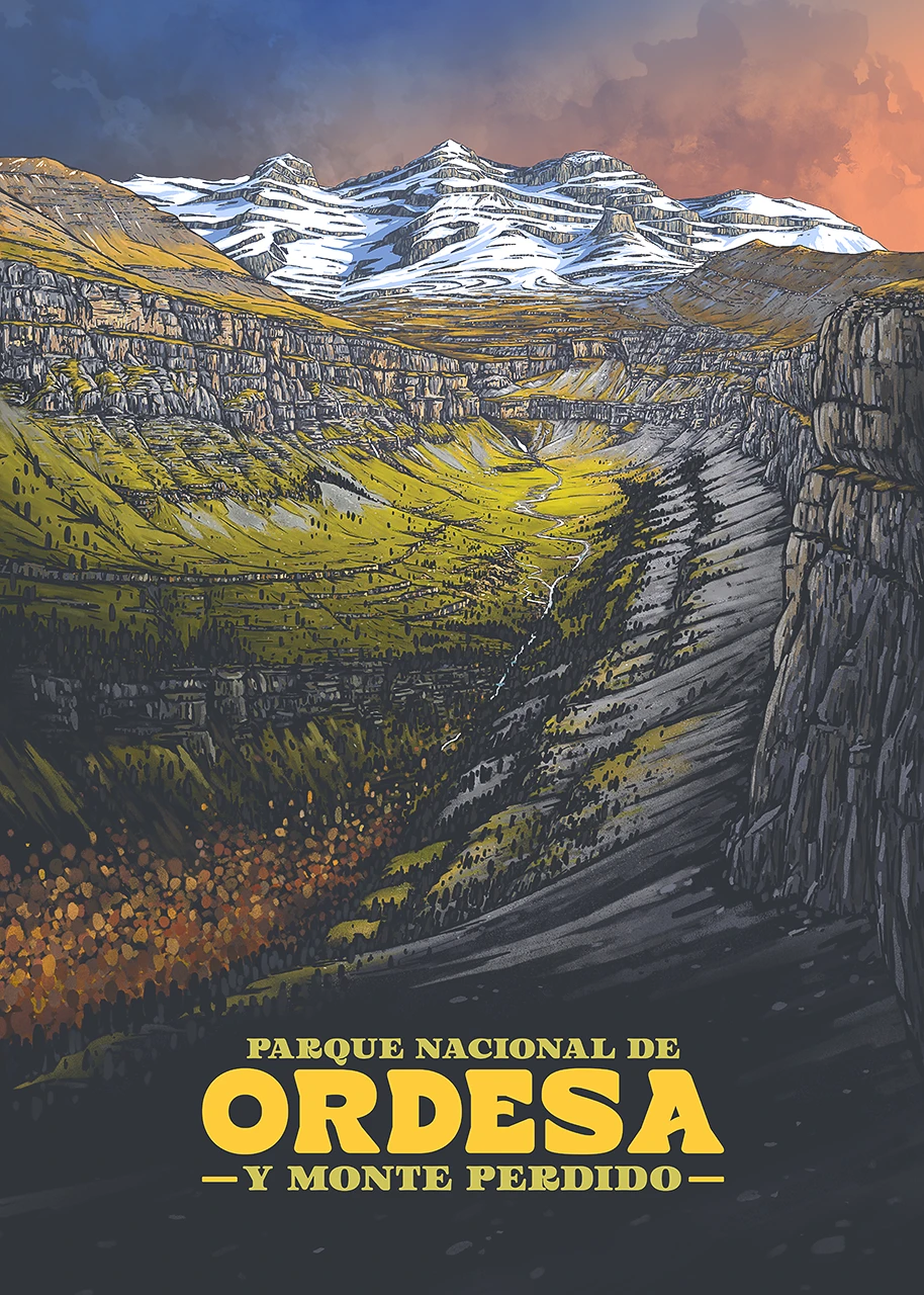 ORDESA MONTE PERDIDO ILUSTRACION